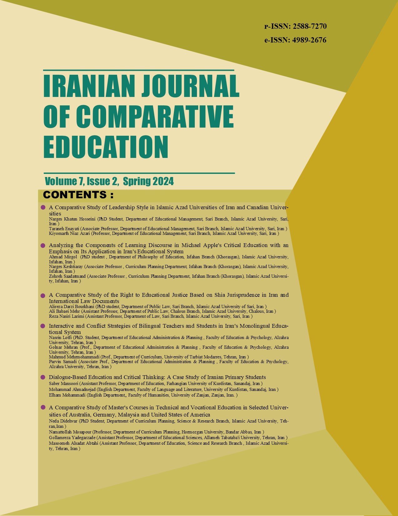 Iranian Journal of Comparative Education